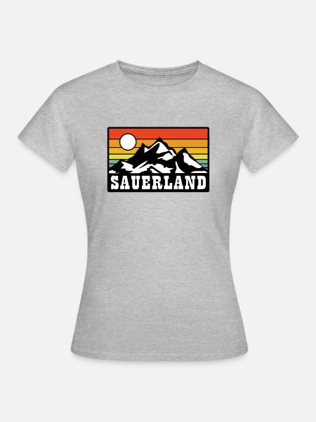 Sauerland - Frauen T-Shirt - Grau meliert