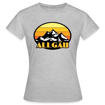 Allgäu - T-shirt Femme - gris chiné - Devant - AI Model Female 172 dark (172cm)