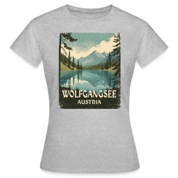 Lac Wolfgang - T-shirt Femme - gris chiné - Devant - AI Model Female 172 dark (172cm)