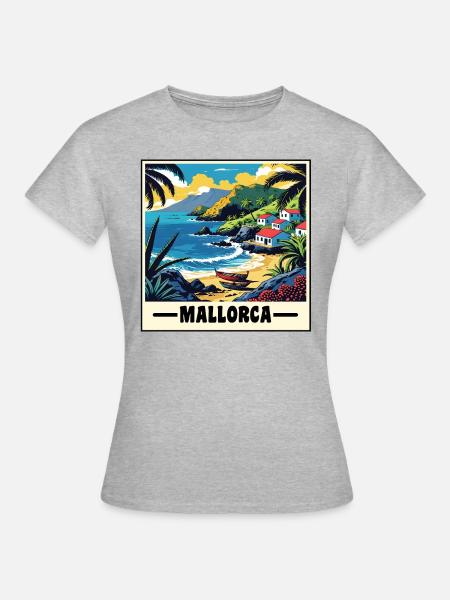 Mallorca - Frauen T-Shirt - Grau meliert