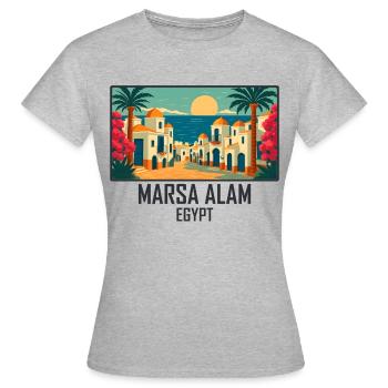 Marsa Alam Aegypten - Frauen T-Shirt - Grau meliert - Vorne - AI Model Female 172 dark (172cm)