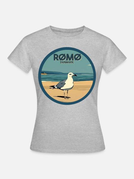Römö Dänemark - Frauen T-Shirt - Grau meliert