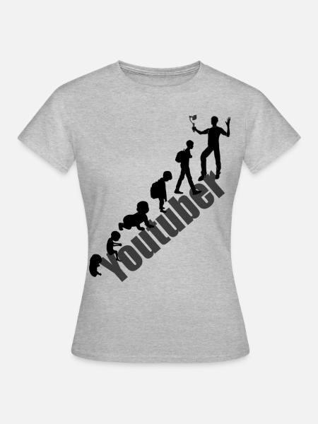 youtuber - Women's T-Shirt - heather grey