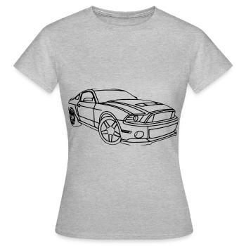 voiture de sport - T-shirt Femme - gris chiné - Devant - AI Model Female 172 dark (172cm)