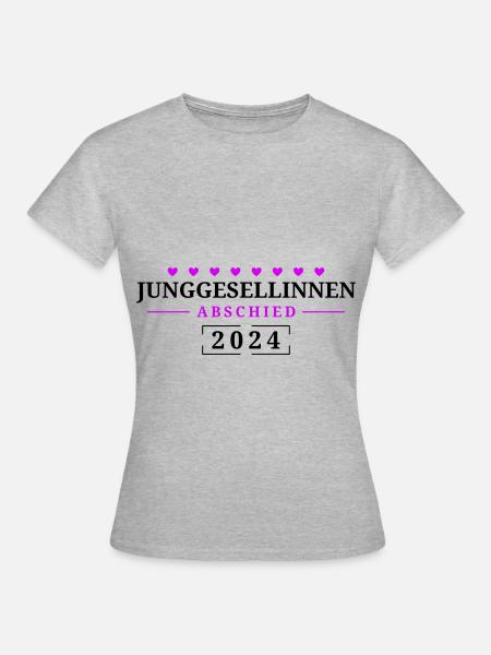 Jga 2024 Junggesellinnenabschied - Frauen T-Shirt - Grau meliert
