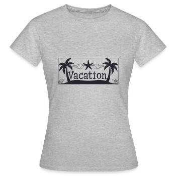 Vacances - Vacances - T-shirt Femme - gris chiné - Devant - AI Model Female 172 dark (172cm)
