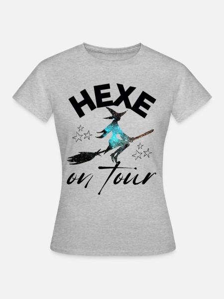 HEXE on tour HEXEN hexen - Frauen T-Shirt - Grau meliert