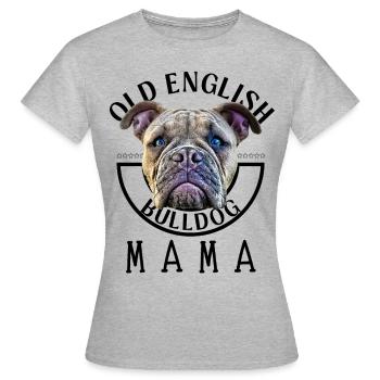 Bulldog Bulldog Bulldogs Maman - T-shirt Femme - gris chiné - Devant - AI Model Female 172 dark (172cm)