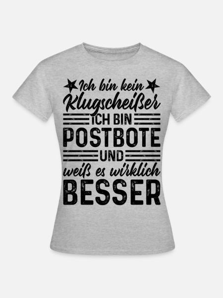Postbote - Frauen T-Shirt - Grau meliert