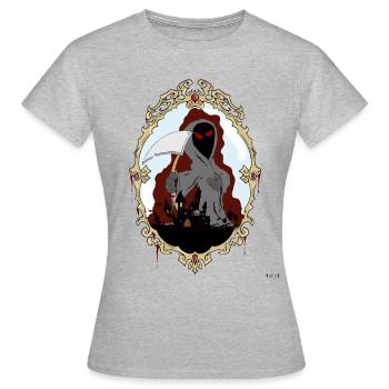Halloween - Frauen T-Shirt - Grau meliert - Vorne - AI Model Female 172 dark (172cm)