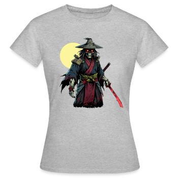 Samurai untot - Frauen T-Shirt - Grau meliert - Vorne - AI Model Female 172 dark (172cm)