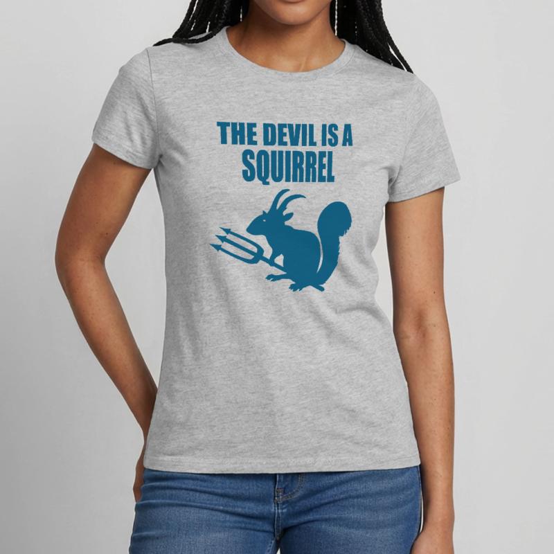 The devil is a squirrel, Devil Squirrel Women's T-Shirt