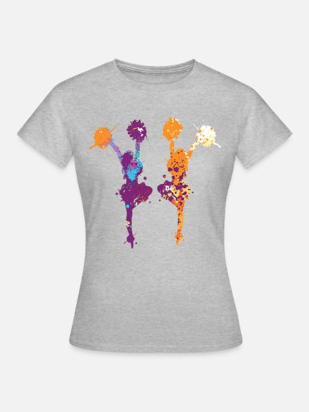 Cheerleading Cheerleader - Frauen T-Shirt - Grau meliert