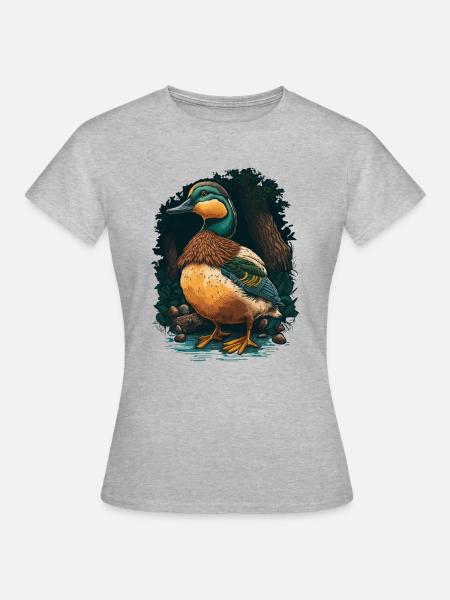 Fick im Wald - Frauen T-Shirt - Grau meliert