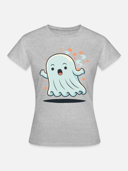 Geschockter Geist - Frauen T-Shirt - Grau meliert