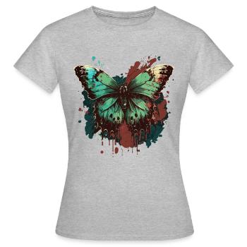 Gossamer Butterfly - Women's T-Shirt - heather grey - Front - AI Model Female 172 dark (172cm)