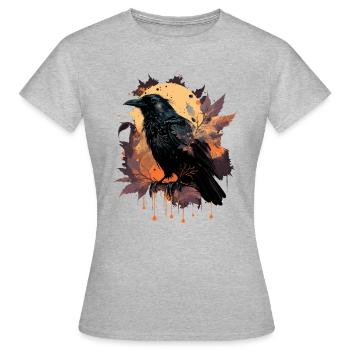Observer Crow - Women's T-Shirt - heather grey - Front - AI Model Female 172 dark (172cm)