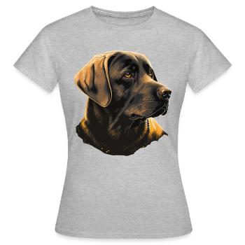 Formaler Labrador Retriever - Frauen T-Shirt - Grau meliert - Vorne - AI Model Female 172 dark (172cm)