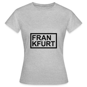 Frankfurt am Main - Frauen T-Shirt - Grau meliert - Vorne - AI Model Female 172 dark (172cm)