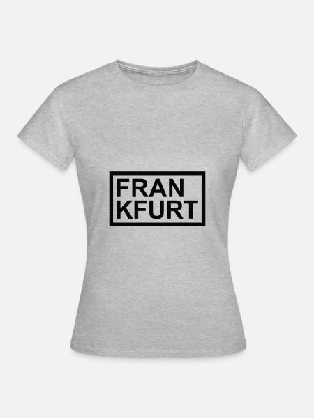 Frankfurt am Main - Frauen T-Shirt - Grau meliert