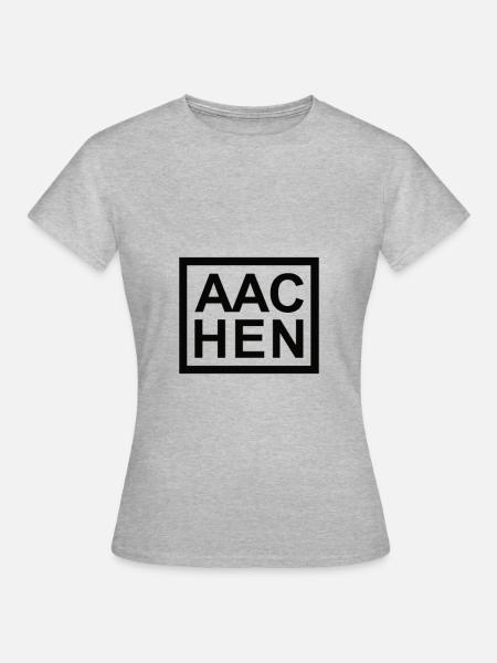 Aachen - Frauen T-Shirt - Grau meliert