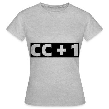 CC +1 Achterbahn Freizeitparks Adrenalinjunkies - Frauen T-Shirt - Grau meliert - Vorne - AI Model Female 172 dark (172cm)