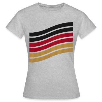 Allemagne Allemagne Allemand GER Almanya Alemania - T-shirt Femme - gris chiné - Devant - AI Model Female 172 dark (172cm)