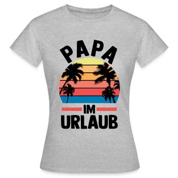 Vacation Vacationer Father Dad - Women's T-Shirt - heather grey - Front - AI Model Female 172 dark (172cm)