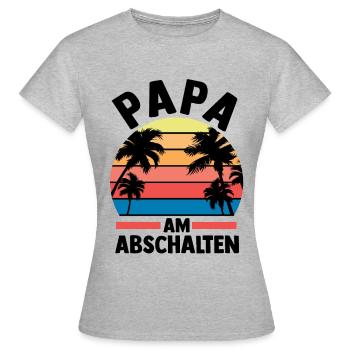 Vacation Vacationer Father Dad - Women's T-Shirt - heather grey - Front - AI Model Female 172 dark (172cm)