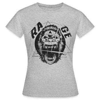 RAGE The King of the Apes - Women's T-Shirt - heather grey - Front - AI Model Female 172 dark (172cm)