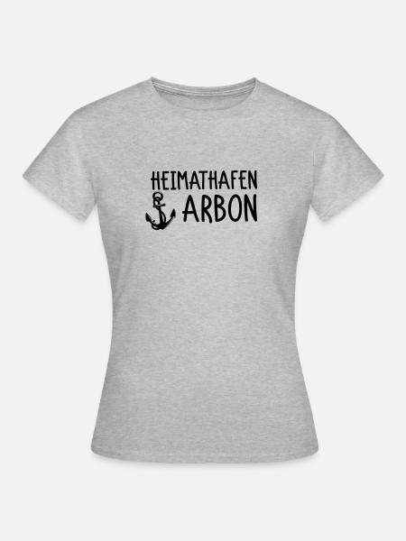 Heimathafen Arbon - Frauen T-Shirt - Grau meliert