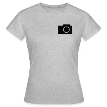 Photographie photographique Photo Photo - T-shirt Femme - gris chiné - Devant - AI Model Female 172 dark (172cm)