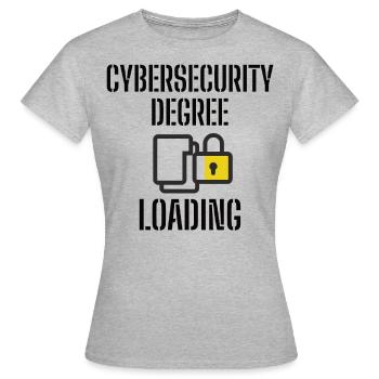 Cybersécurité - Informaticiens en sécurité des TI - T-shirt Femme - gris chiné - Devant - AI Model Female 172 dark (172cm)
