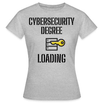 Cybersécurité - Informaticiens en sécurité des TI - T-shirt Femme - gris chiné - Devant - AI Model Female 172 dark (172cm)
