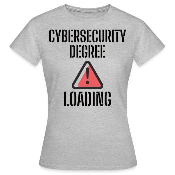 Cybersecurity - IT-Sicherheit Informatiker - Frauen T-Shirt - Grau meliert - Vorne - AI Model Female 172 dark (172cm)