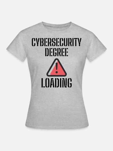 Cybersecurity - IT-Sicherheit Informatiker - Frauen T-Shirt - Grau meliert