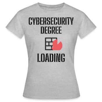 Cybersecurity - IT-Sicherheit Informatiker - Frauen T-Shirt - Grau meliert - Vorne - AI Model Female 172 dark (172cm)