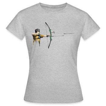 Archer - T-shirt Femme - gris chiné - Devant - AI Model Female 172 dark (172cm)