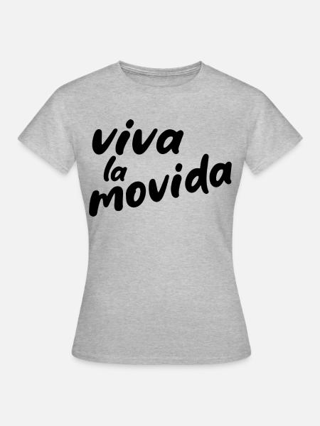 vivalamovida1schwarz - Frauen T-Shirt - Grau meliert