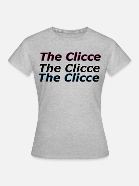 TheClicc Desing (New) - Frauen T-Shirt - Grau meliert