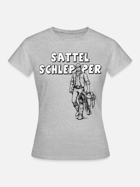 Sattelschlepper - Frauen T-Shirt - Grau meliert