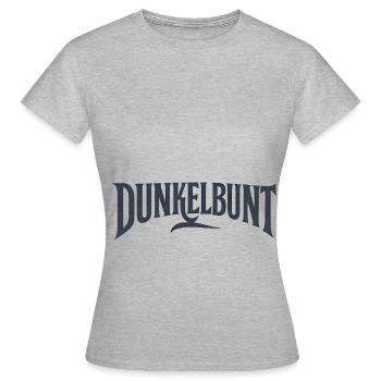 Dunkelbunt Black Edition - Frauen T-Shirt - Grau meliert - Vorne - AI Model Female 172 dark (172cm)