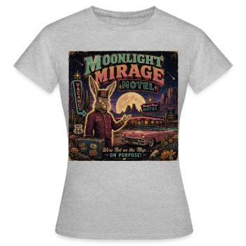 Vintage Motel Saying Desert Vintage Car Halloween - Women's T-Shirt - heather grey - Front - AI Model Female 172 dark (172cm)