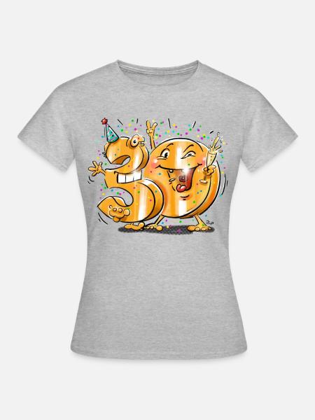30. Geburtstag - Frauen T-Shirt - Grau meliert