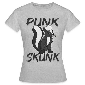 Punk Skunk Skunk - Women's T-Shirt - heather grey - Front - AI Model Female 172 dark (172cm)