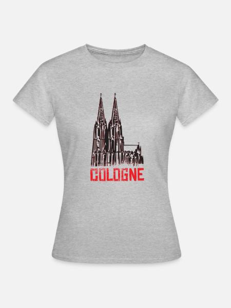 Cologne - Frauen T-Shirt - Grau meliert