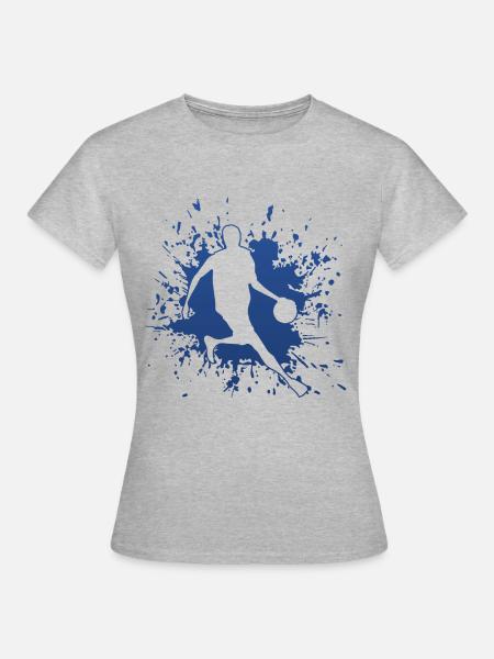 Streetball - Frauen T-Shirt - Grau meliert