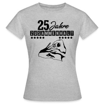 25 ans ensemble! pour le mariage d'argent - T-shirt Femme - gris chiné - Devant - AI Model Female 172 dark (172cm)