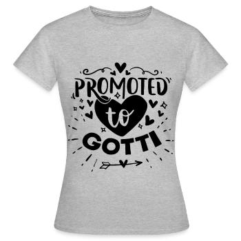 Promu Gotti Marraine Suisse Taufgotti - T-shirt Femme - gris chiné - Devant - AI Model Female 172 dark (172cm)