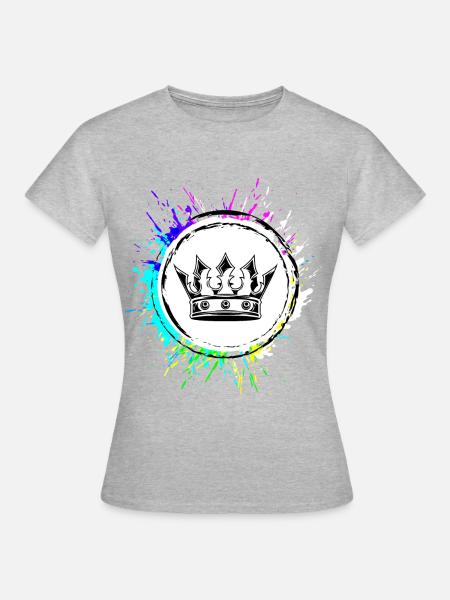 Krone Royal - Frauen T-Shirt - Grau meliert